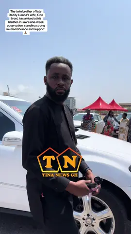 LIVE NOW || The twin brother of late Daddy Lumba’s wife, Odo Broni, has arrived at his brother-in-law’s one-week observation, standing strong in remembrance and support. 🙏🏾  #DaddyLumbaMemorial #DaddyLumbaForever #Legendary #blackstarsquare 