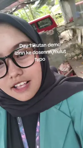 pov mahasiswa ikut demo:izin ke dosen tapi mulutnya typo terus😪