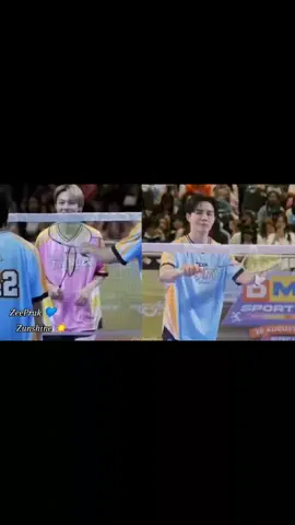 Ellos andaban en su mundo coqueteando como siempre 🤭😅🫠 #zeenunew #ซีพฤกษ์ #DMDSPORTDAY2025 #zeepruk #zunshine 