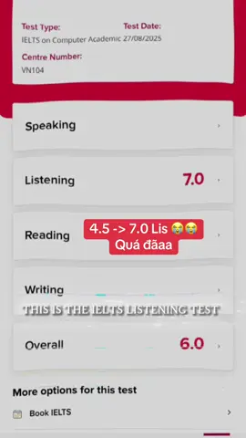 Đợt kiu học thêm read mà hỏng chịu, may chị vẫn kéo được lis cho nhá 😘 #ielts #listening #CapCut 