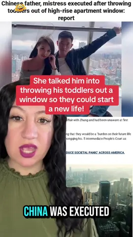 She talked him into throwing his young kids out of a 15 story window, so they could start a new life! #fyp #foryou #crime #truecrime #crimetok 
