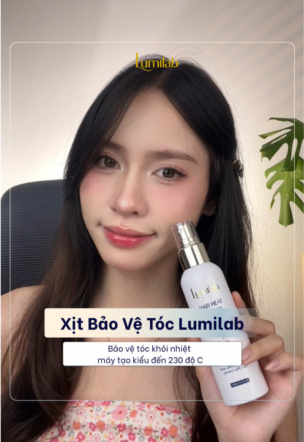 Sắp tới đi xem diễu binh bạn đã chuẩn bị gì để bảo về tóc khỏi nắng gió và nhiệt từ máy tạo kiểu chưa? Zô xem hết video này và sắm ngay 1 em xịt bảo vệ tóc Lumilab đi nhaa 🫶🏻 #Lumilab #lumilabhairheatdefense #xitbaovetoc #muphamcaocap #TikTokBeauty 