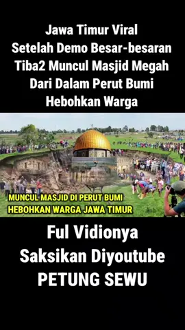 Viral !! Fenomena Alam' Muncul Masjid Didalam Perut Bumi Hebohkan Warga Jawa Timur. Ful Vidionya Diyoutube: PETUNG SEWU #fyptiktok  #viraltiktok  #trendingtiktok  #fyp?tiktok♥️  #viralriktok🥵 