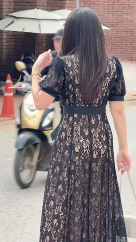 ชุดเดรสลูกไม้สีดำ ทรงสวยลูกไม้ใส่สบายมากค่ะ🖤✨  #คลาสแฟชั่น #ชุดเดรส #เดรส #เดรสสวยๆ #tiktokshop 
