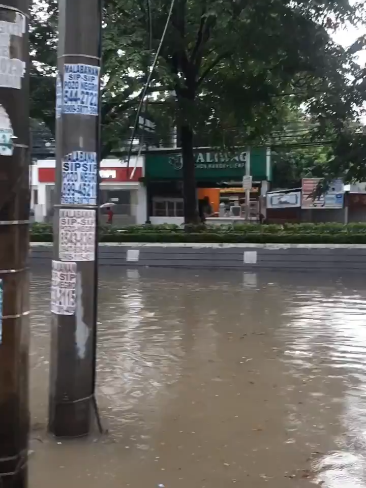 After hours of heavy rain, Visayas Ave is completely flooded and impassable. Safety first, everyone! Video: Ellie Galicia #FloodAlert #UrbanFlooding #VisayasAve #PublicSafety #ClimateAction #fyppppppppppppppppppppppp #fypdongggggggg