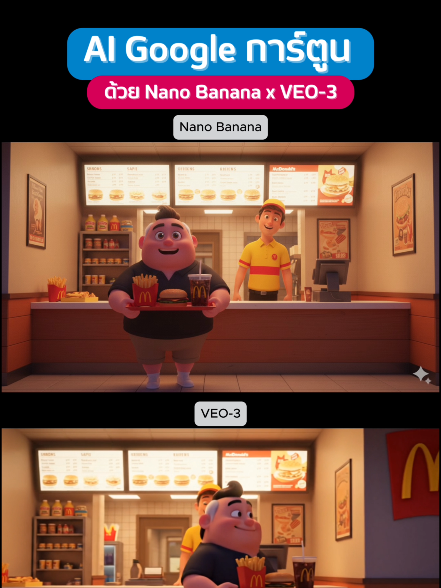 AI Google สร้างหนังการ์ตูน ด้วย Nano Banana และ VEO-3 #aivideo #aicartoon #aimovie #nanobanana #veo3 #googleai #gemini #aitools #aiforwork #aitoolsforbusiness #สอนใช้aiเพื่อการทำงาน #สอนใช้aiเพื่อธุรกิจ #อาจารย์เก่งภูวนัย #tiktokuni