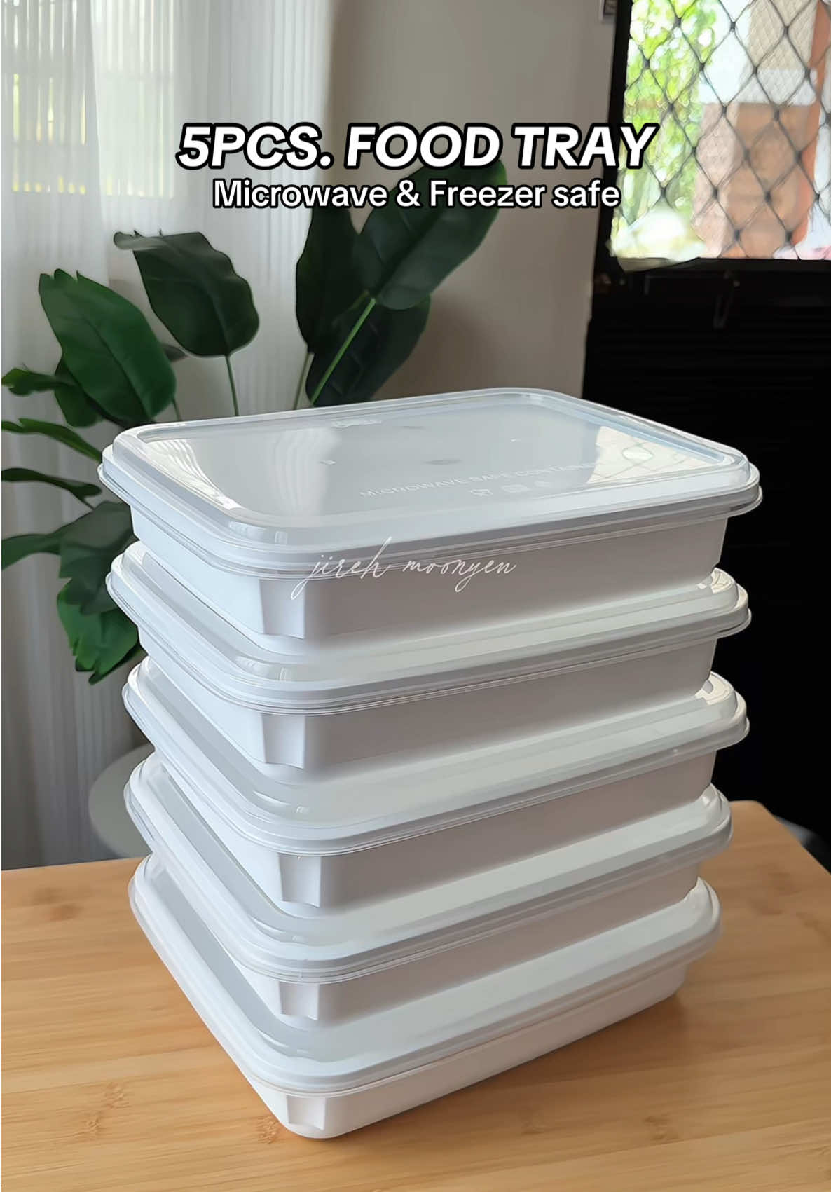 5pcs food tray with cover — available in two different sizes (3200ml / 5000ml) #foodtray #foodtraywithcover #foodtrayforparty #foodtraybelle #foodtraymicrowavable 