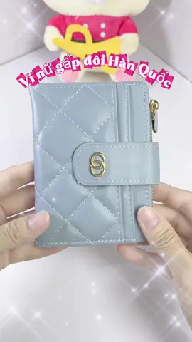 Ví nữ gấp đôi Hàn Quốc nhỏ gọn cho mấy bà nè #vicamtay #vinhogon #viquatram #vinu #bopnu #thanhthao2023 