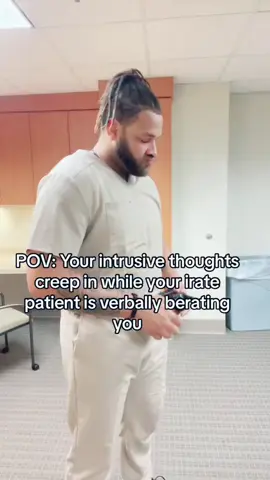 No! Bad Dre! 😂 You will sit here and take this verbal abuse because this might be the relief they need 😂😂 #fyf #relatable #nursesoftiktok #nursetok #rn  