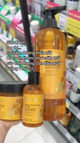 E này thơm như ly trà đào cam xả í đã vậy còn làm sáng da nữa✨🌸 #cocoon #cocoonvietnam #geltamduongthotnot #xuhuong #vanmeoriviu 