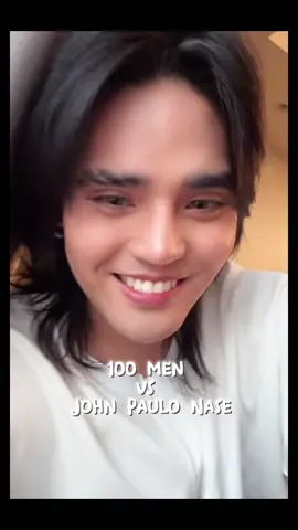 100 MEN vs JOHN PAULO NASE 💙 Sabay Sabay tayong Kiligin 😍 #SB19 #SB19_PABLO #100menvs #fyp 
