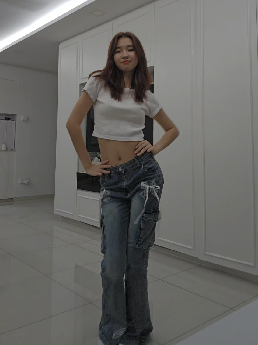 so oddly addicting  milkshake - kelis  (katseye gap ad choreo) #dancecover #katseye #gap #kpop 