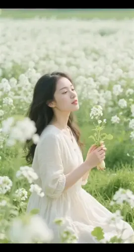 serene and beautiful, white carrot flowers are amazing #beautiful #ai #trend #foryou #song 