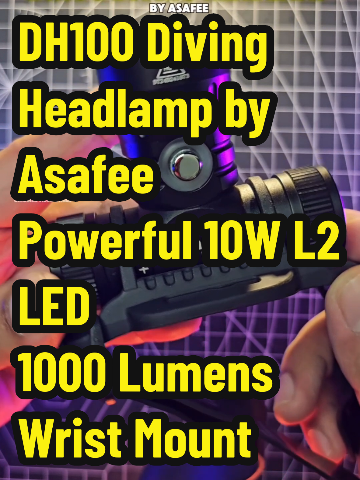 DH100 Diving Headlamp by Asafee!  Eto ang malakasang portable underwater Flashlight na solid gamiting pang sisid. Lakas ng ilaw at heavy duty ang build. Madami na rin tong features na hindi mo makikita sa iba. Perfect for Diving, Hunting, Fishing, Spearfishing, Snorkeling, Scuba and Underwater Exploration. #diving #headlamp #flashlight #fishing #spearfishing 