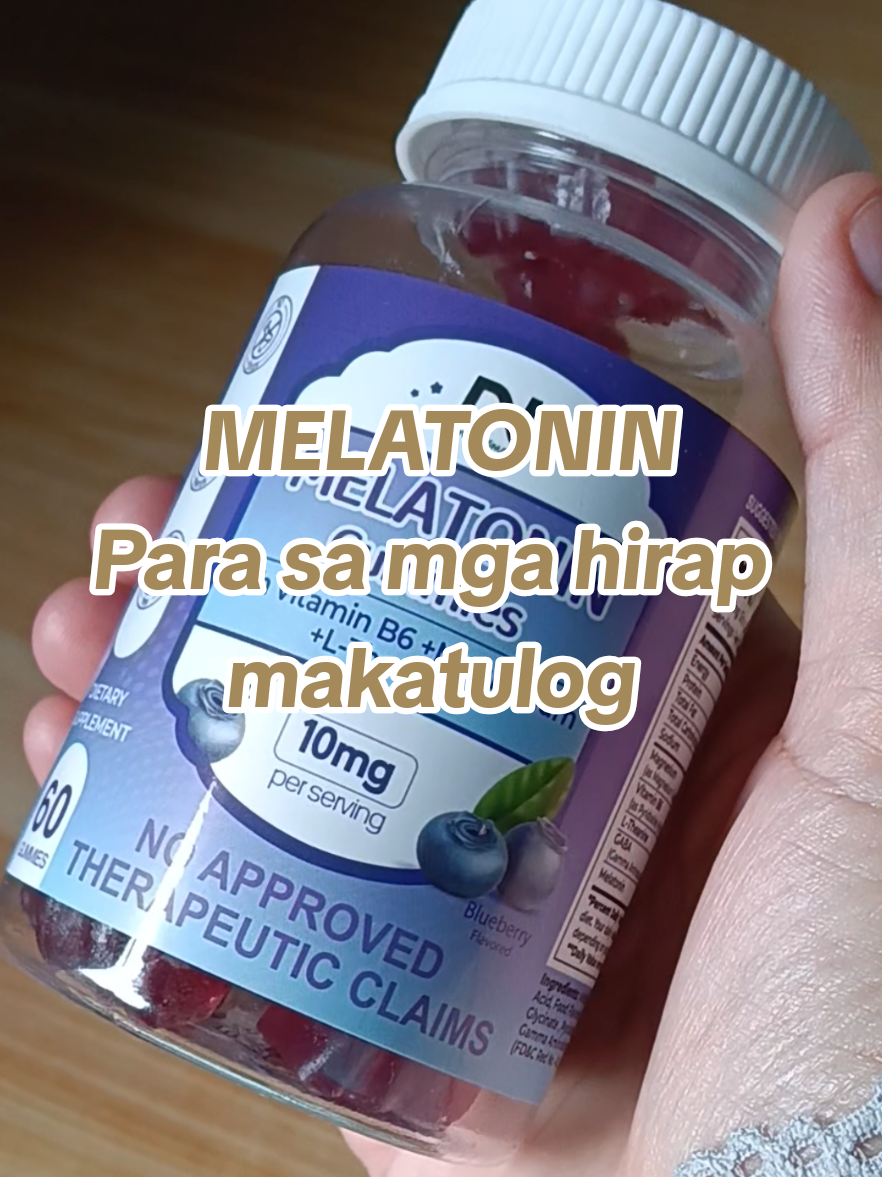 Para sayo to kung hirap karin sa pagtulog. melatonin gummies with vitamin b6 for sleep support #melatonin #gummies #sleepsupport #health #wellness 