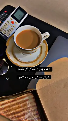 بہت حد پار کی ہم نے بھی کسی کے لیے  پھر اسی نے ہمیں حد میں رہنا سکھادیا#tealover #chailover #sound #trending #viral 