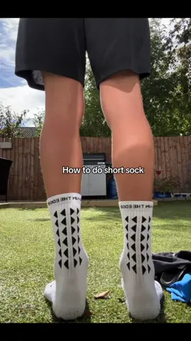 Tutorial on short sock #shortsocks #footballtips #viral #footytiktok #tipsandtricks 