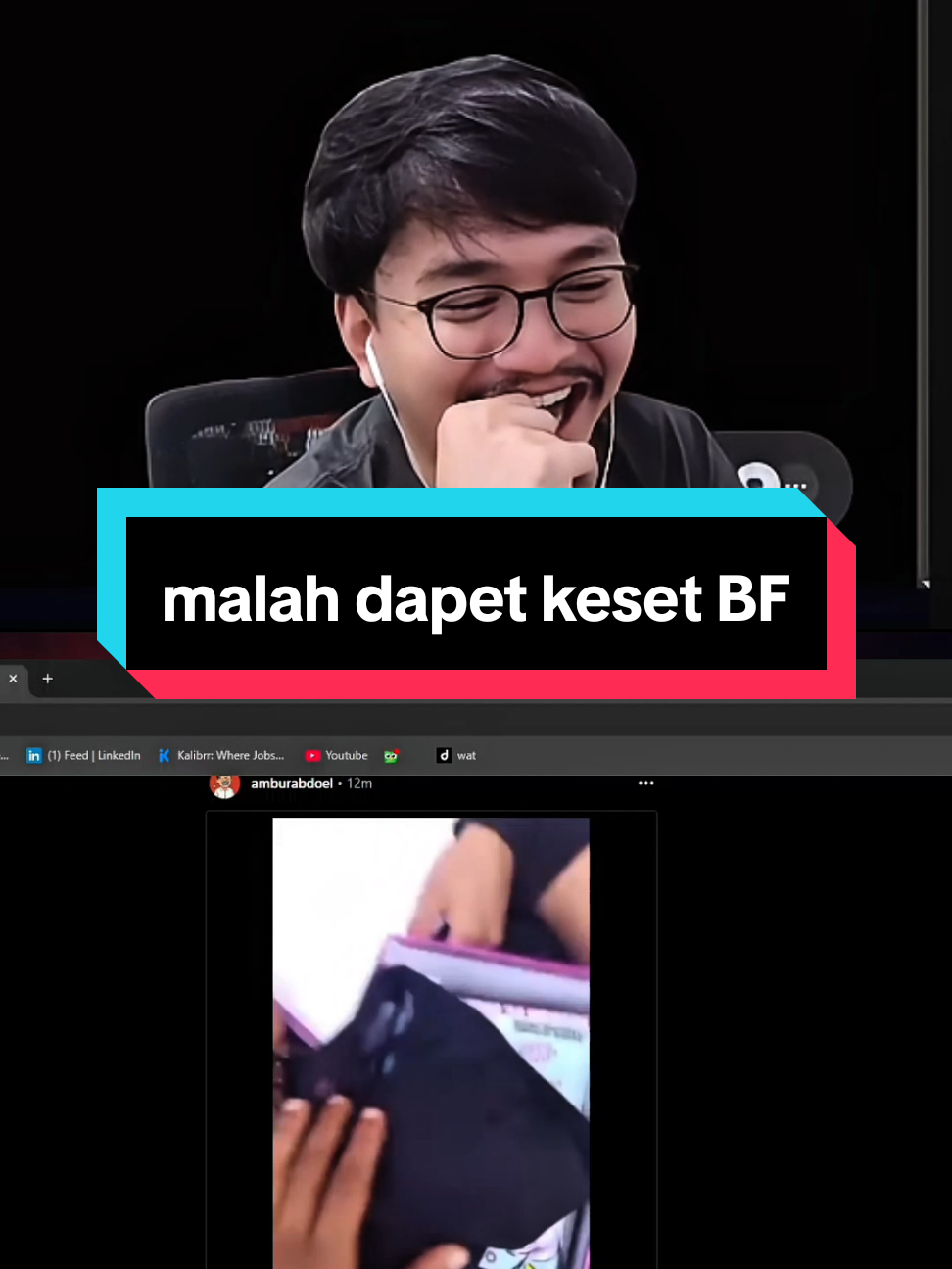 malah ngejarah kaset BF jir😂 #set1awanade #demokrasi #sahroni #democore 