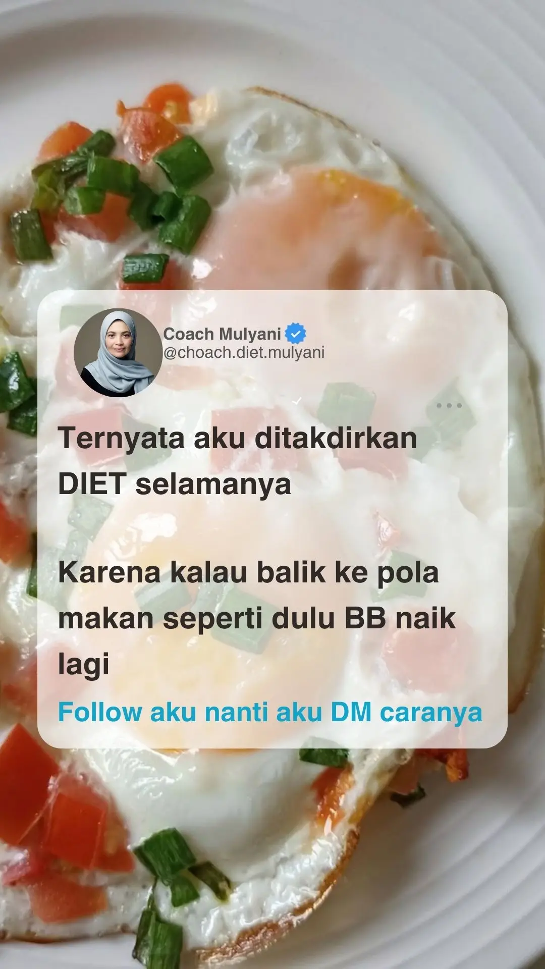 Ternyata diet itu bukan menyiksa diri, tapi ubah pola hidup biar BB stabil 😍 Kalau balik ke pola lama, BB pasti naik lagi ⬆️ Mau tahu cara diet yang enak dan tetap kenyang? 🍳🥗 ➡️ Follow sekarang, nanti aku DM caranya 💌 #dietsehat #tipsdiet #turunbb #motivasidiet #fyp 