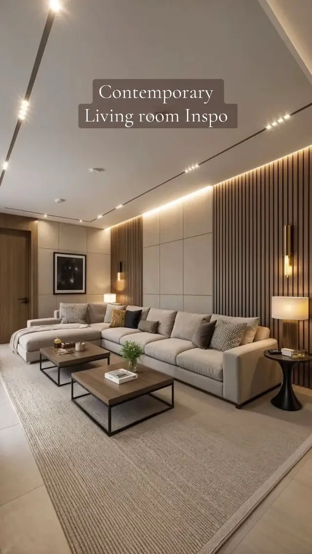 Contemporary living room Inspo #homedecor #homeaesthetic #interiordesign #homedesign #contemporary 