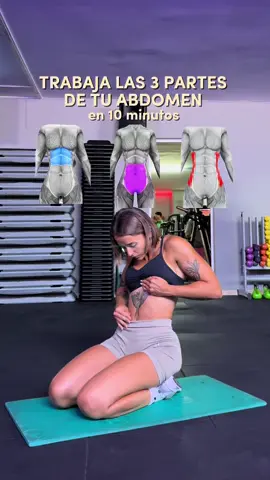 rutina para trabajar el abdomen completo! 🍫🤝🏼  y es que en 10 minutos tienes lista esta rutina que puedes hacer sin material y desde casa 😎  haremos 3 series de 10 a 12 repeticiones de cada ejercicio y descansamos 1 minuto al hacer uno de cada! 🫶🏼  publi  la ropa es de @myprotein y tenéis su web con descuentazos con el código MARIAAMDR 💙  #gym #abs #absworkout #abdominals #abdomen     