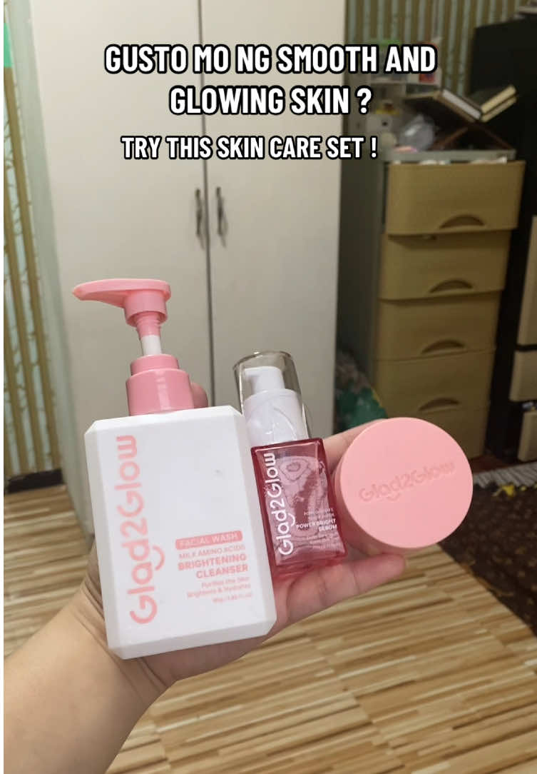@Glad2Glow.ph skincare set, for glowing and brightening skin , without harsh ingredients #serum #glowingskin #mosturizer #skincareroutine #skincare 
