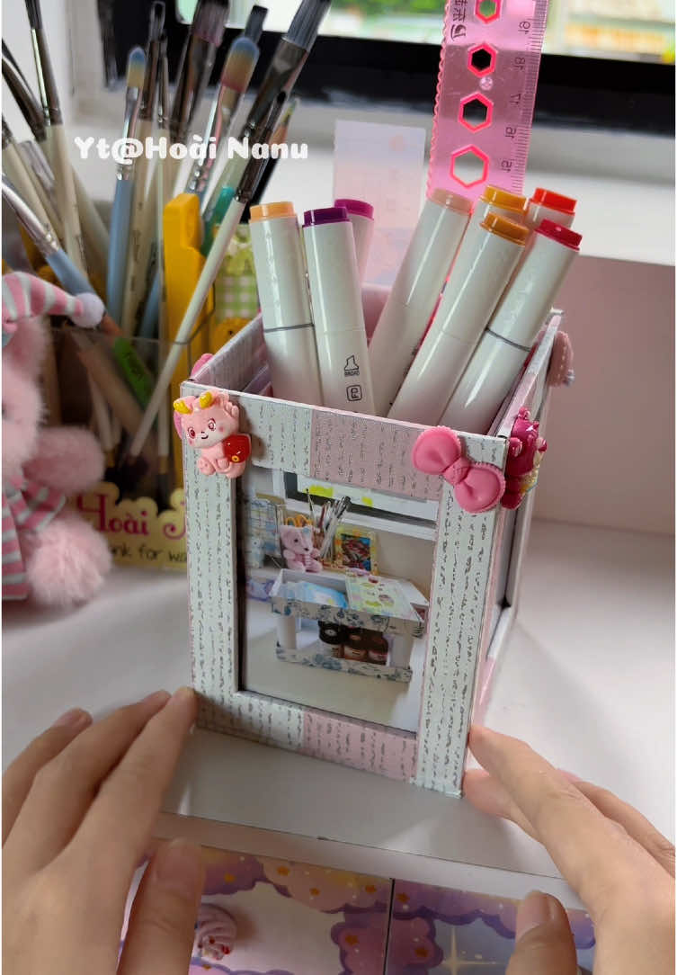DIY hộp đựng bút