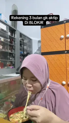 Rekening di blokir 3 bulan gk aktip?