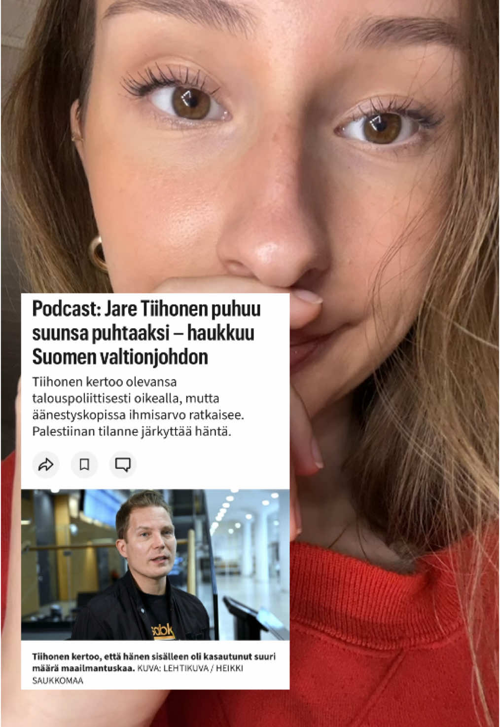 Cheek tänään syypää mun hymyyn🙂‍↕️vaikka valtionjohto on hiljaa asiasta, meidän ei tarvitse tai pidäkkään. Kun kansalaiset puhuu, se asettaa painetta päättäjille toimia oikein  #cheek 
