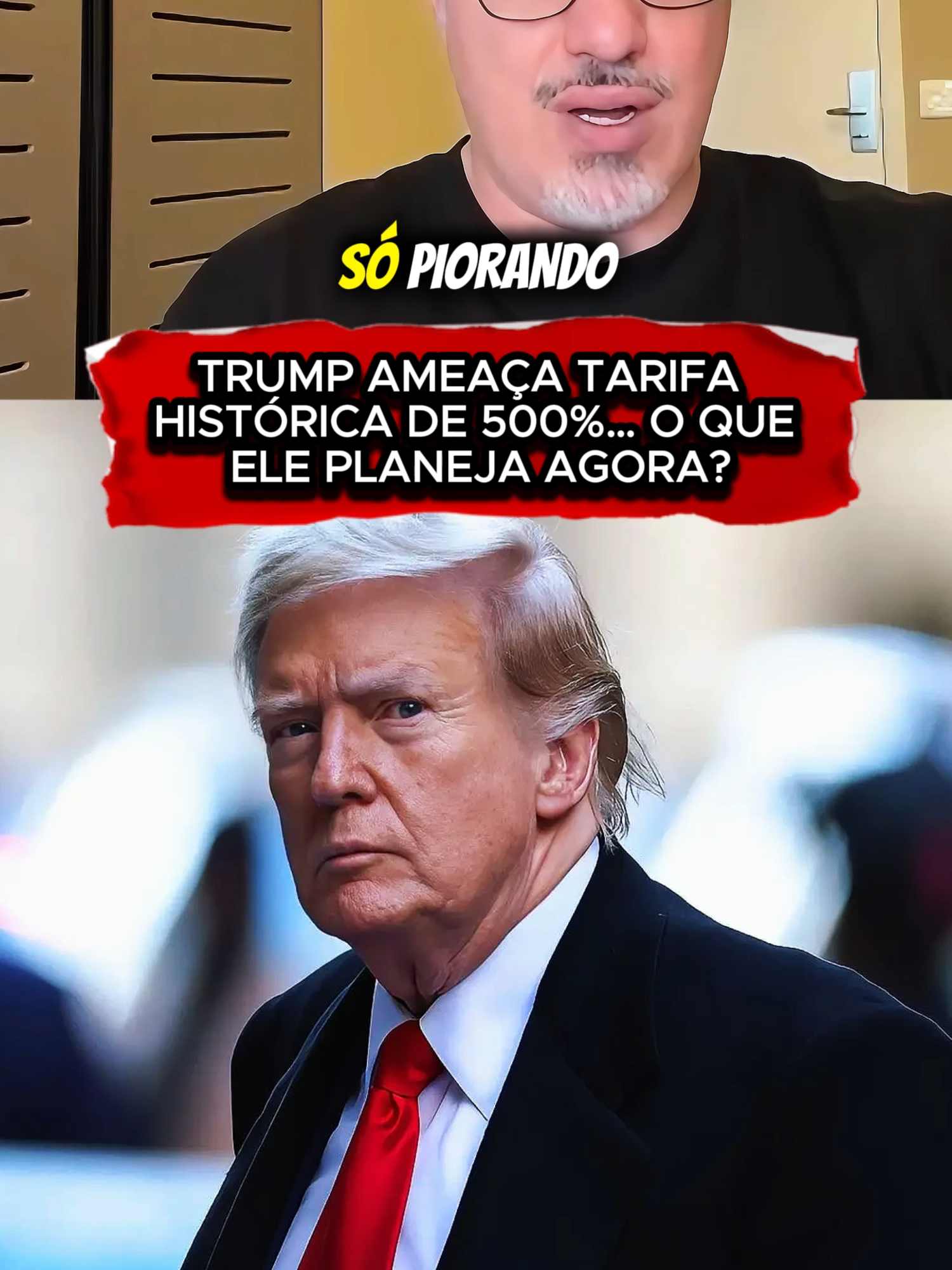 ⚠️ Trump ameaça com tarifas ainda mais pesadas e um aumento surpreendente pode estar a caminho. Até onde ele está disposto a ir? #foryoupage #donaldtrump #estadosunidos #tiktoknews #tarifas #daniellopez