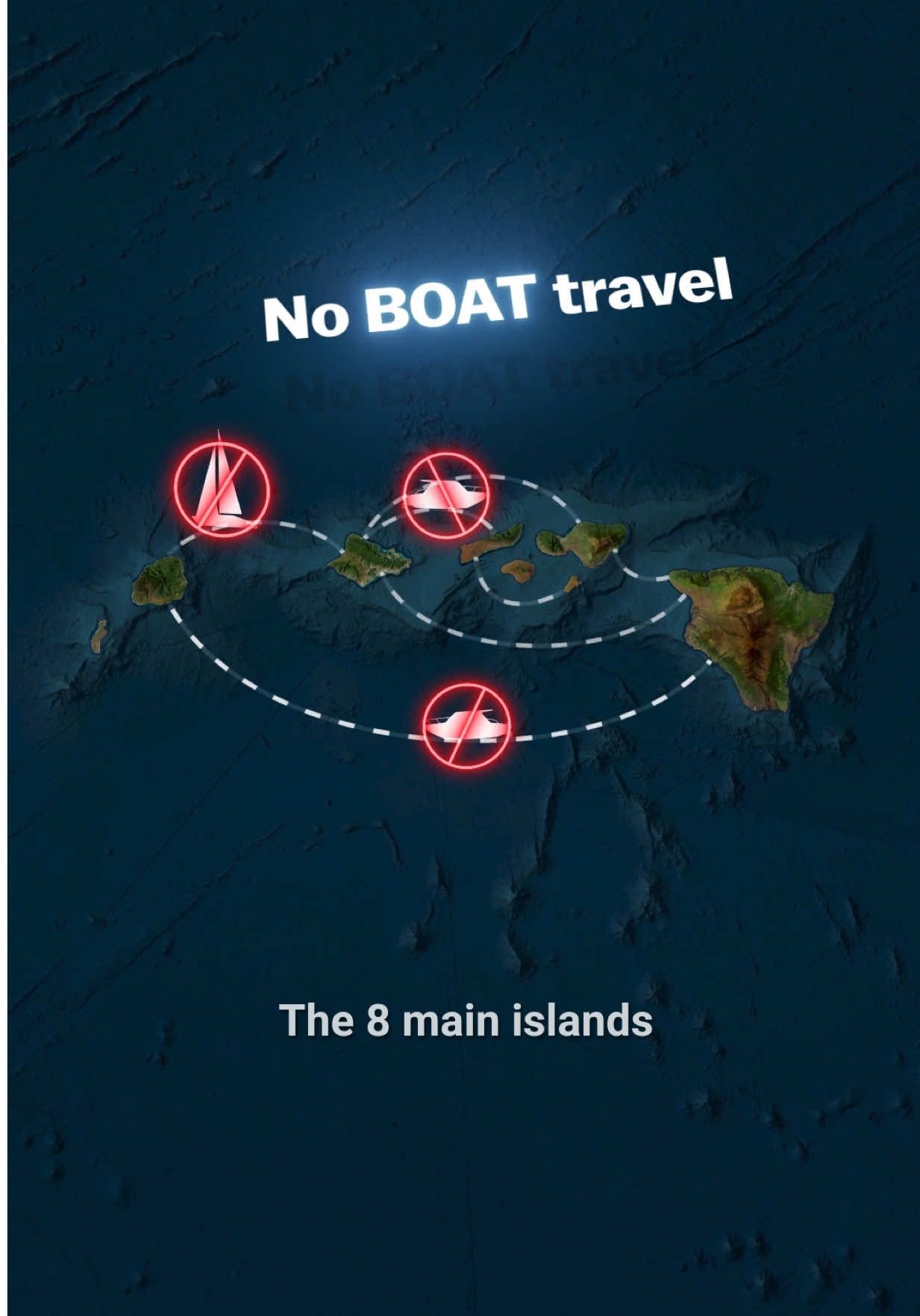 Why Hawaii’s Islands Aren’t Connected by Boats 🚢 Ocean Mystery 🌊 #hawaii #pacificocean #learn #map #geography 