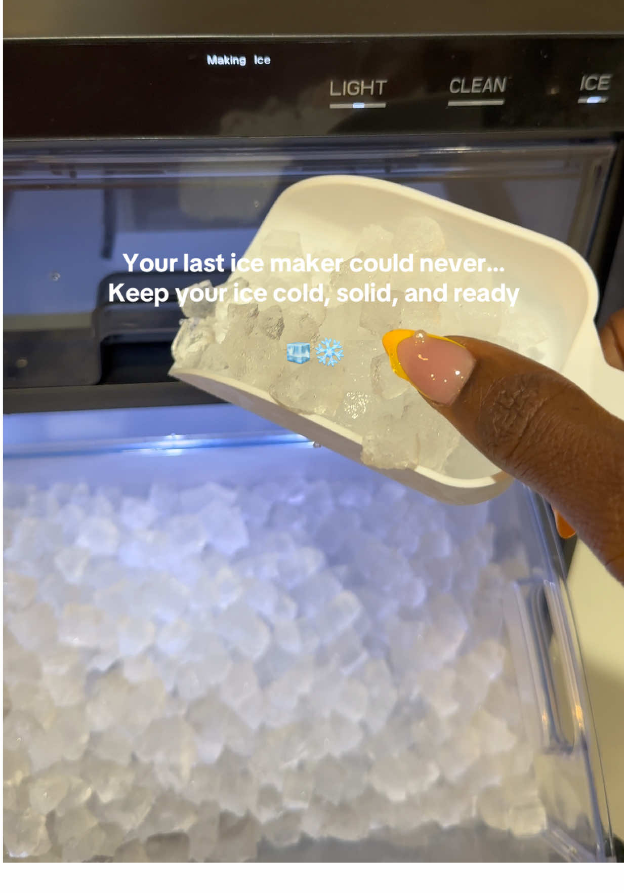 The perfect Nugget ice 🧊 🤤 #icemachine #icemakermachine #icemaker #nuggetice #tiktokshoplabordaysale 