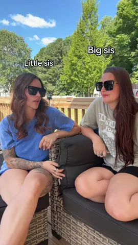 2 types of sisters….  #bigsis #littlesis #tiktokideas #funnysisters @Alisha - Rose & Rain Gems LLC 