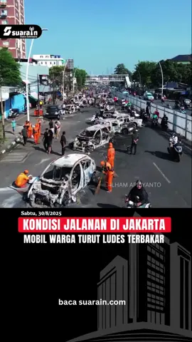 Kondisi Jalanan di Jakarta, Sabtu, 30 Agustus 2025 #info #Viral #news #share #viral 