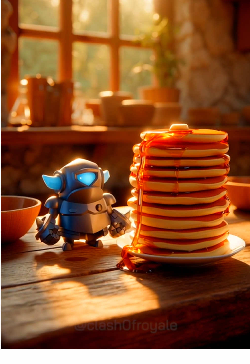 Pancake day🥞 #minipekka #clashroyale #supercell #clash0froyale #pancakes 