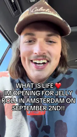 I’m so thankful for this life! Jelly, I’ll see you soon!!  #countrymusic #jellyroll #livemusic #amsterdam #chandlerwalters @Jelly Roll 