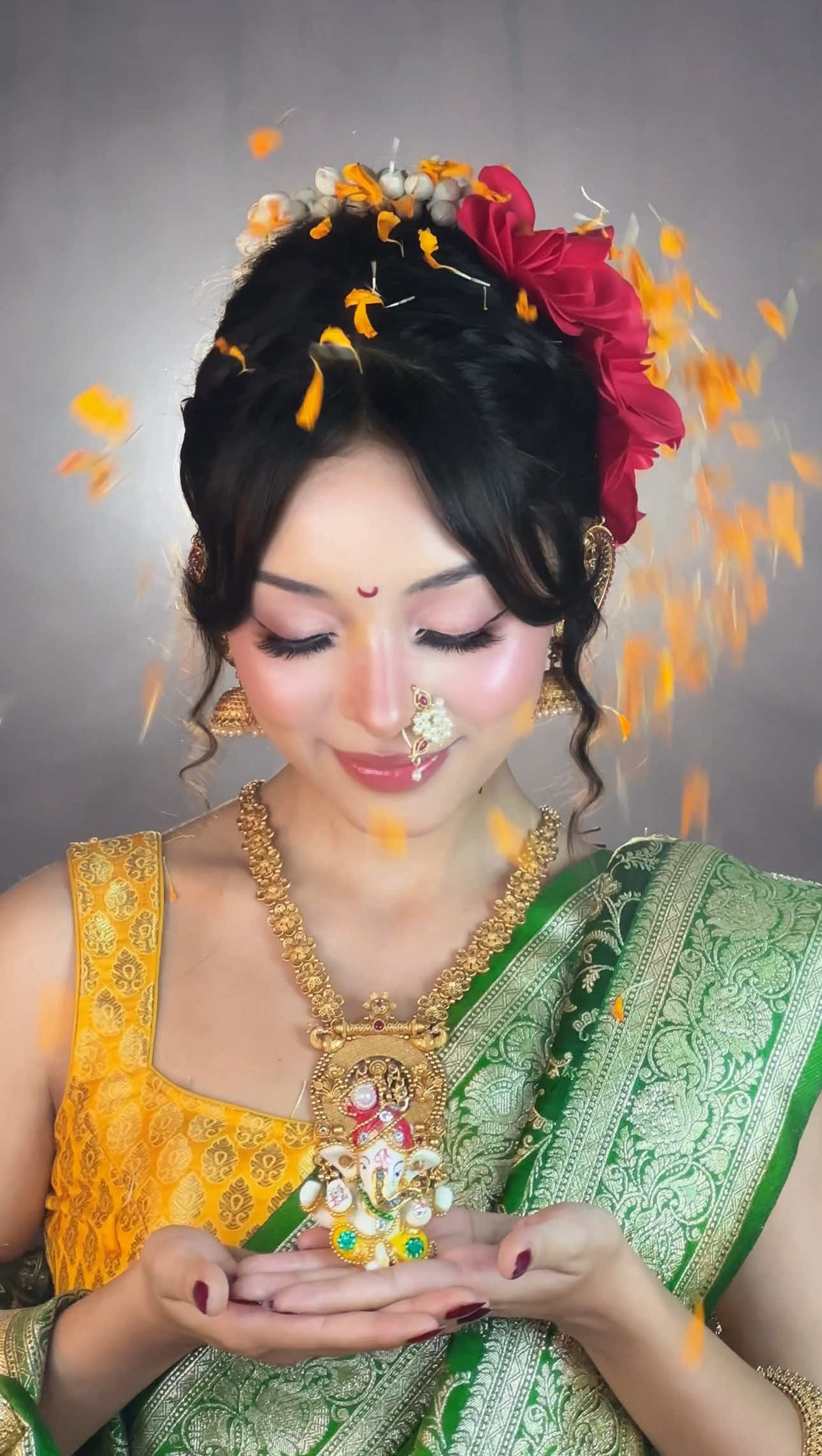 have been trying to post this video from 4days🥲 TIKTOK please don’t remove my sound this time☹️❤️🧿 instagram- simpal_kharel 🌚 #ganeshchaturthi #simpalkharel #tiktoktraditions #trending #fypシ゚ 
