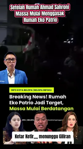 Massa mulai mendatangi dan menjarah rumah Eko Patrio #penjarahan #ekopatrio #anggotadpr #foryou #fyp 