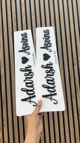 Custom Wedding Car Plate🖤 #fyp #wedding #carplate #mauritius  Whatsapp us on 59621130 - 58031007 to order! 📍A.R Mohamed St, Port Louis 