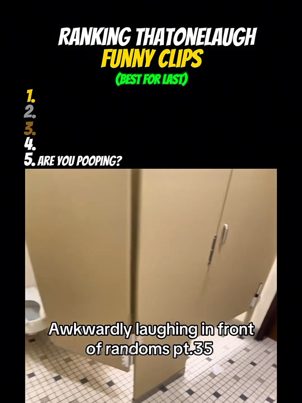 Top 5 ThatOneLaugh Moments #funny #jonderanking #ranking #top5 #alphagen 