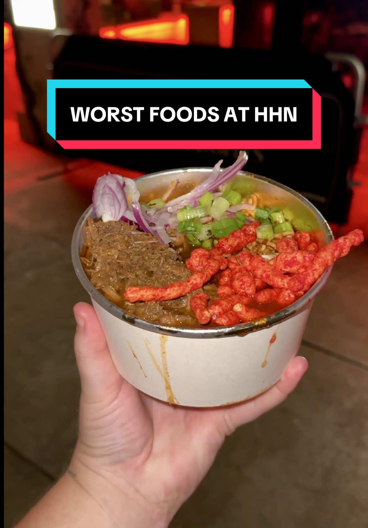 The 3 WORST Foods at Halloween Horror Nights 🤮 #wrightdownmainstreet #hhnorlando #halloweenhorrornights #universalorlando #hhn 