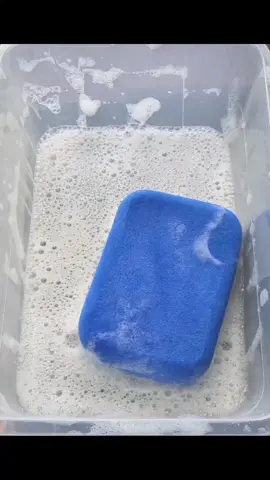 More Squeezes on Blue 💙 Epoxy Sponge 🧽!  🤘🎸 #CleanTok #cleaningproducts #oversqueezing #spongeasmr #spongesqueezing 