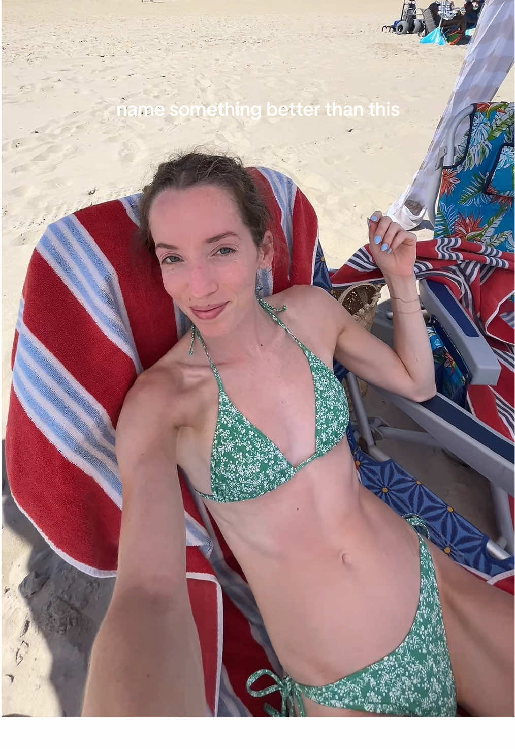 + a beach sandwich and a fat 4pm nap in the shade🏝️🥪 #beach #beachvibes #bikini #laborday #beachgirl @Bright Swimwear 