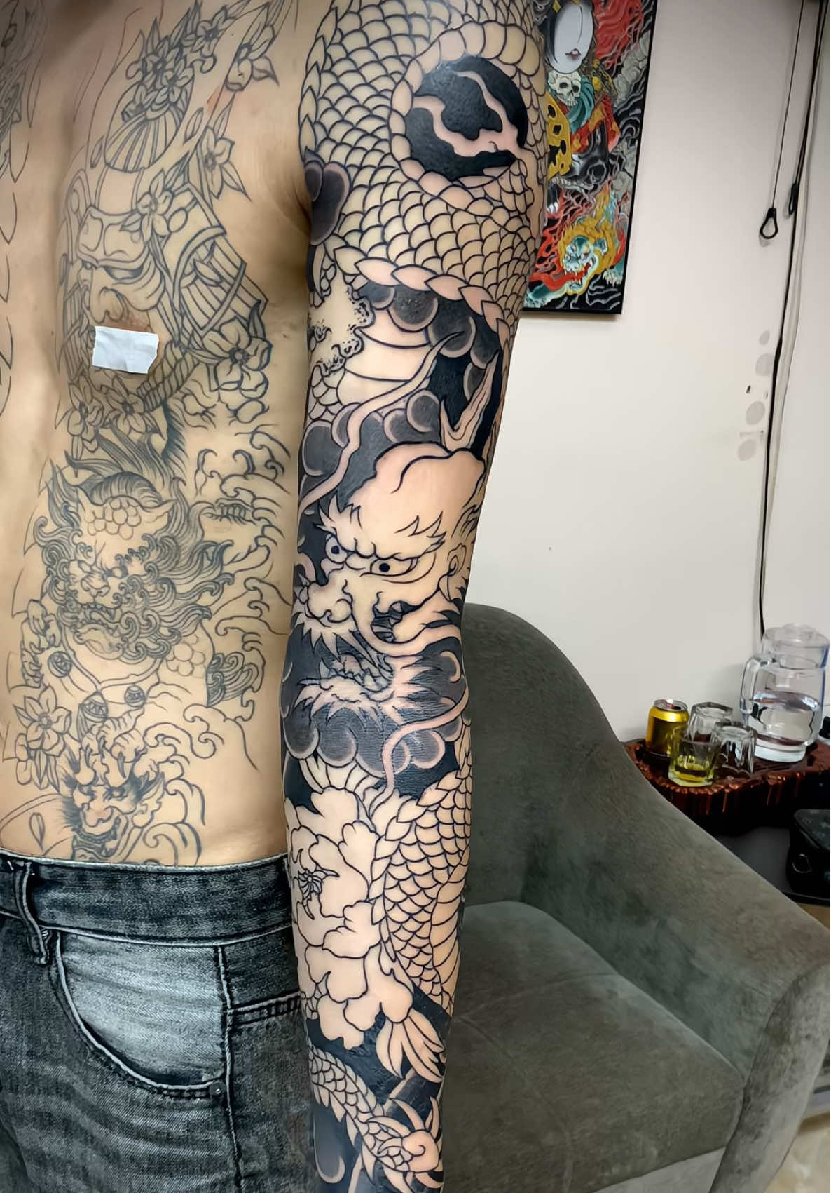 Hình xăm #dragon #tattoo #tattoominhtoan 