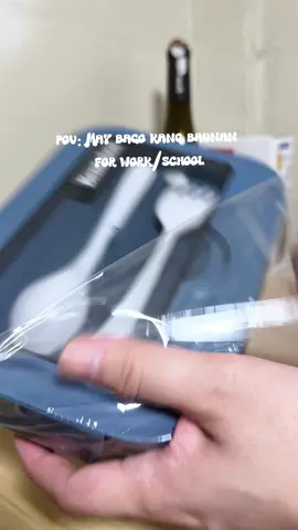 2 grid lunch box/ bento box with spoon and fork #lunchbox #bento 