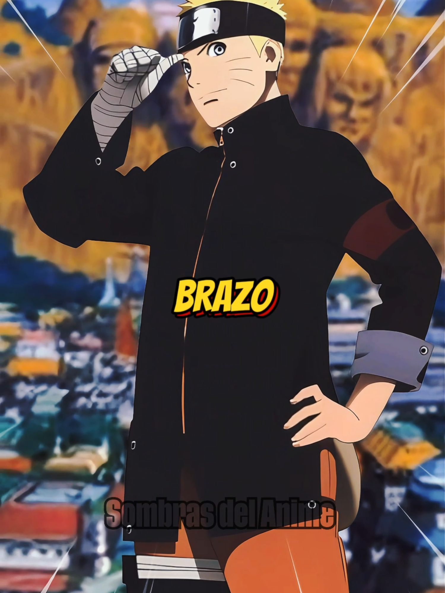 porque naruto oculta su brazo artificial en boruto? #narutoshippuden #boruto #borutotwobluevortex