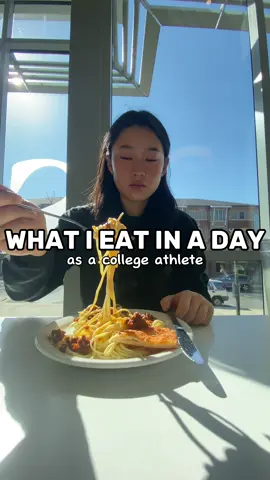 what i eat in a day as a d1 tennis player!🍝🎾