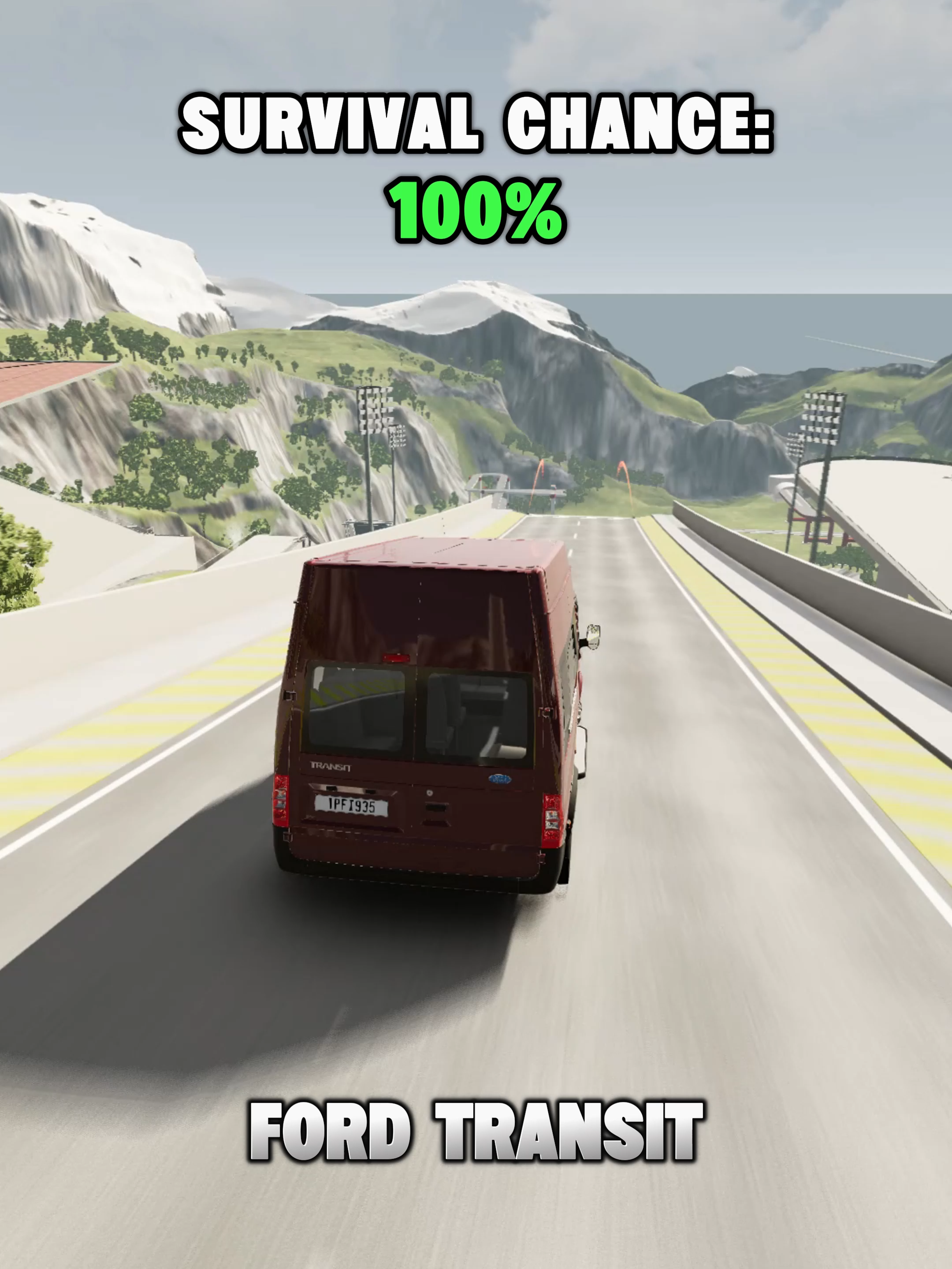Jump And Brake Test #beamngdrive #gaming #fyp #car #game #viral #foryou #crash