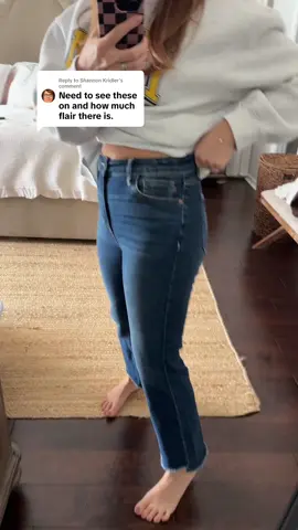 Replying to @Shannon Kridler Judy blue high rise kick flare with a 26” inseam! @Freckled Poppy #judybluejeans #judybluedenim #jeans #fallfashion 
