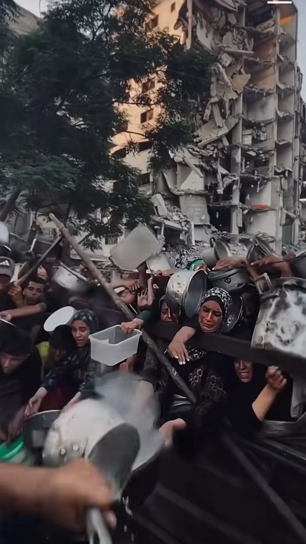 صور حقيقية عن ما يعانيه الشعب الفلسطين من قتل وتهجير وتجويع 